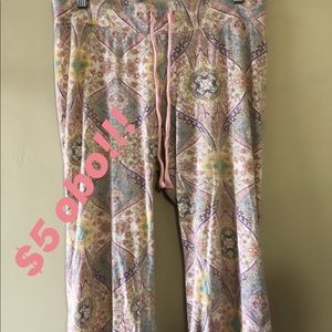floral bell bottoms